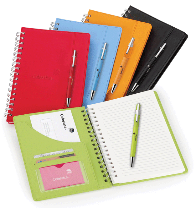 Spiral Bound Notebook Combos with Custom Logo