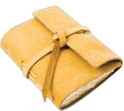 Small Leather Bound Wrapped Journal